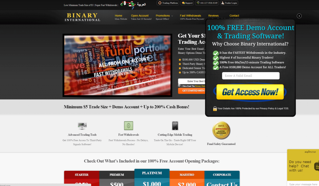  Binary International сайт